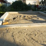 Песок бетонного пола по грунту